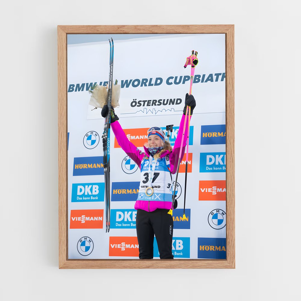 Poster Ski et Détermination – affiche Biathlon (vue 4)